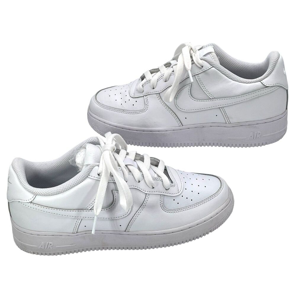 Nike Air Force 1 Low '07 Boys Size 7Y White Athletic Lifestyle Shoes Sneakers